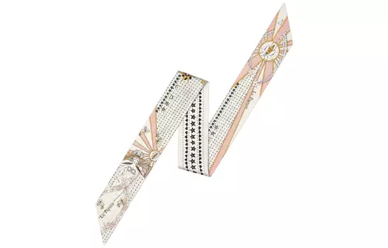 Шелковый шарф женский цвета экрю DIOR, Ecru