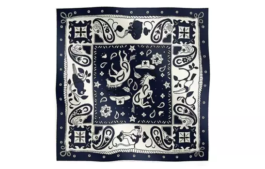 Шелковый шарф женский Ocean HERMES