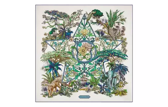 Шелковый шарф женский разноцветный DIOR, мультиколор