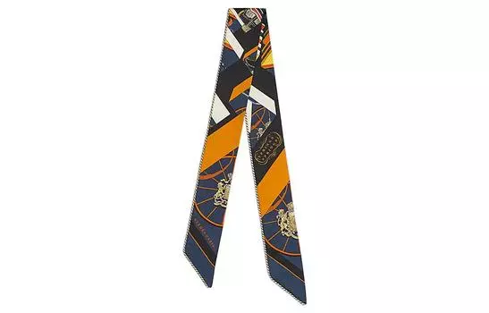 Шелковый шарф женский разноцветный HERMES