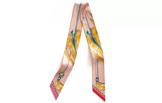 Шелковый шарф женский разноцветный HERMES
