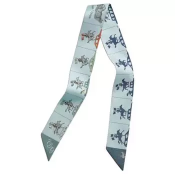 Шелковый шарф женский разноцветный HERMES