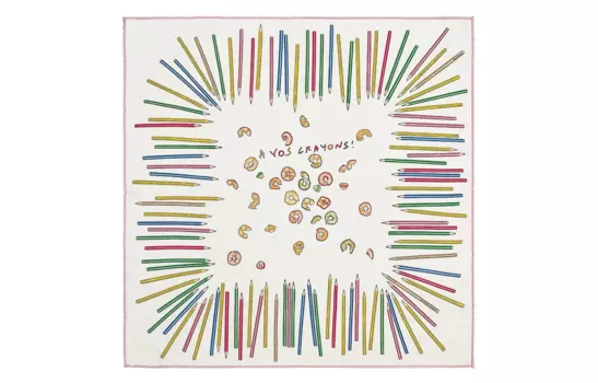 Шелковый шарф женский разноцветный HERMES, мультиколор