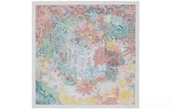 Шелковый шарф женский разноцветный HERMES, мультиколор