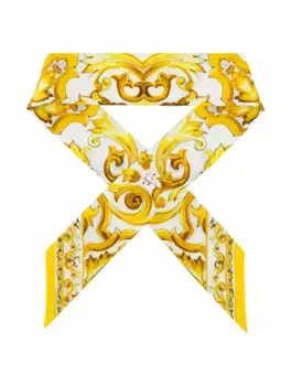Шелковый шейный бант Dolce&Gabbana, мультиколор
