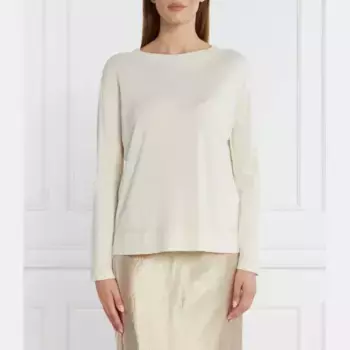 Шелковый свитер Amadeus стандартного кроя Max Mara, белый