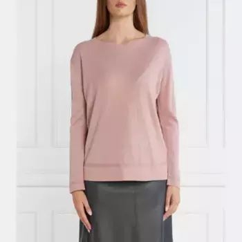 Шелковый свитер Amadeus стандартного кроя Max Mara, розовый