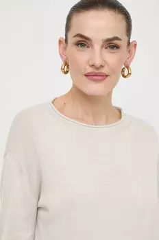 Шелковый свитер Max Mara Leisure, бежевый