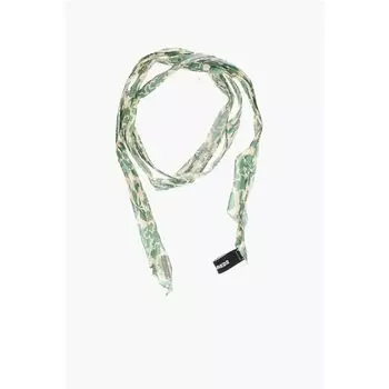Шелковый тонкий платок с принтом «Гибискус» Dsquared2, Green