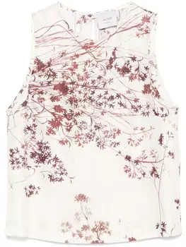 Шелковый топ Alysi, нейтральный