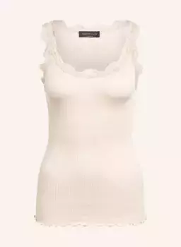 Шелковый топ babette с кружевом Rosemunde, бежевый