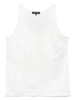 Шелковый топ Barbara Bui, белый