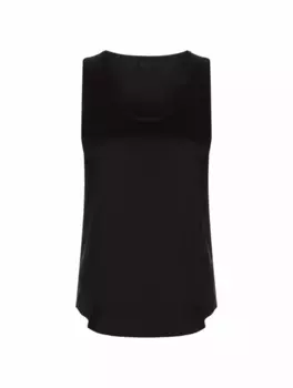 Шелковый топ Brunello Cucinelli, черный