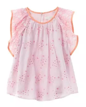 Шелковый топ Chloe Chlo, розовый