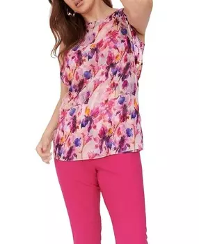 Шелковый топ Gabriella Rossetti Auroral Ethereal, мультиколор