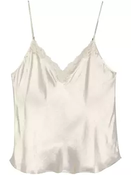 Шелковый топ Gola Mes Demoiselles, золотистый