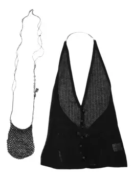 Шелковый топ Hyein Seo, черный