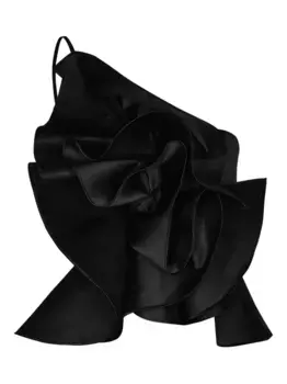 Шелковый топ Johanna Ortiz, черный