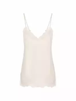 Шелковый топ Katerina Loro Piana, бежевый