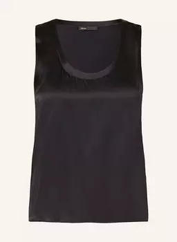 Шелковый топ Maje, черный