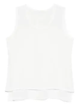 Шелковый топ MAURIZIO MYKONOS, белый