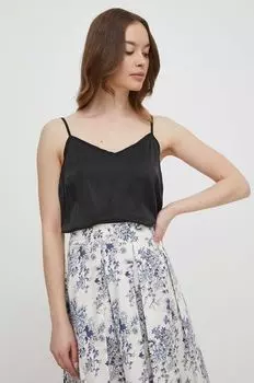 Шелковый топ Mos Mosh, черный