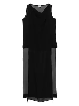 Шелковый топ P.A.R.O.S.H., черный