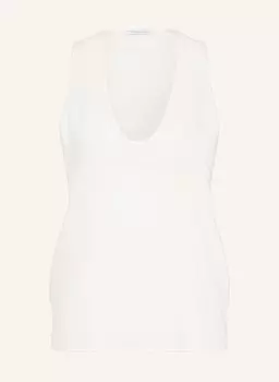 Шелковый топ Patrizia Pepe, белый