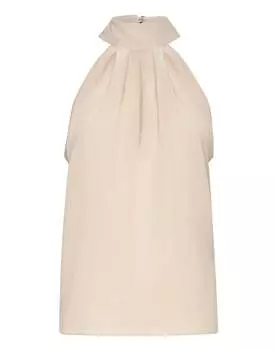 Шелковый топ PHILIPP PLEIN, бежевый