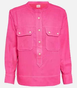 Шелковый топ Tecoyo MARANT ETOILE, розовый