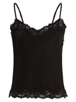 Шелковый топ The Kooples, черный