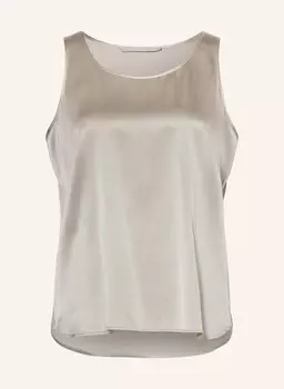 Шелковый топ (The Mercer) N.Y., коричневый