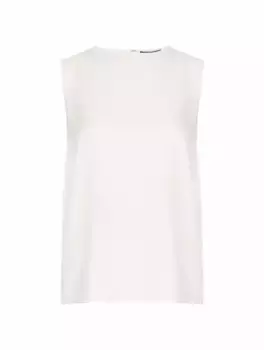 Шелковый топ Theory, белый
