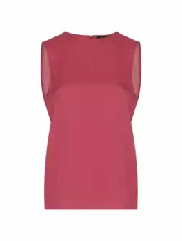 Шелковый топ Theory, розовый