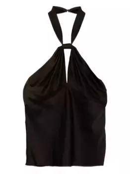 Шелковый топ TOM FORD, коричневый