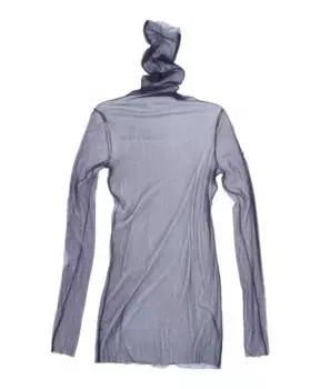 Шелковый топ тюльпан Cortana, синий