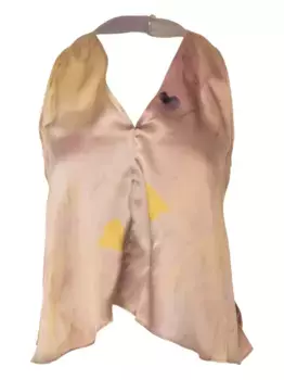 Шелковый топ YANGKEHAN, нейтральный