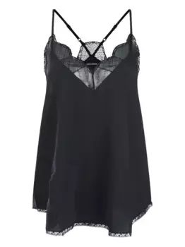 Шелковый топ Zadig&Voltaire, черный
