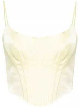 Шелковый топ ZIMMERMANN, желтый