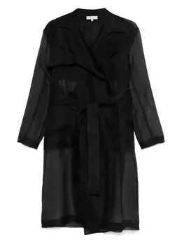 Шелковый тренчкот Antonelli, черный