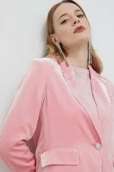 Шелковый жакет на заказ Custommade, розовый