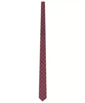 Шелковый жаккардовый галстук Hugo Boss, красный