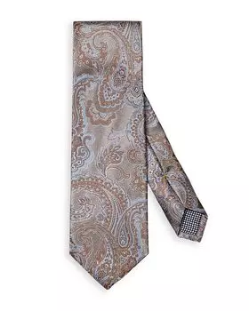 Шелковый жаккардовый классический галстук с узором пейсли Eton