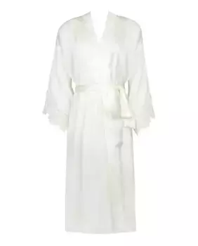 Шелковый женский халат Lise Charmel, цвет Natural