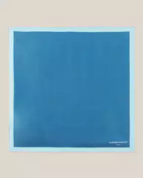 Шелковый женский шарф 55см х 55см Claudie Pierlot, синий