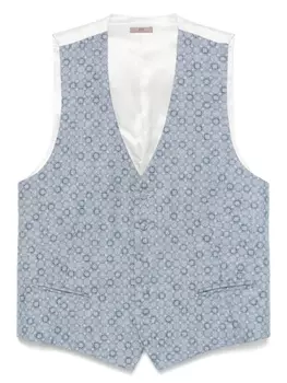 Шелковый жилет Lady Anne, синий