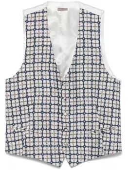 Шелковый жилет Lady Anne, синий