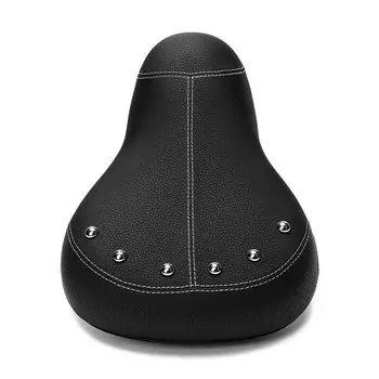 SHENGXIN 2023 подушка для велосипедного сиденья без носа, дышащее светоотражающее велосипедное сиденье, черная увеличенная и утолщенная версия