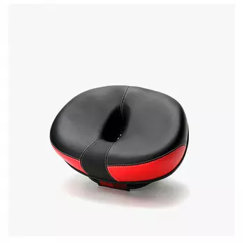 SHENGXIN безносое велосипедное седло, дышащее светоотражающее велосипедное сиденье, утолщенное велосипедное сиденье с большой задницей, красное