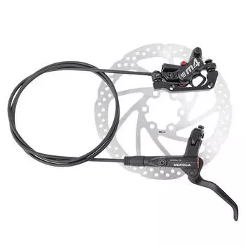 SHENGXIN четырехпоршневой масляный тормоз, масляный диск, гидравлический дисковый тормоз для горного велосипеда, четыре масляных тормоза, масляный тормоз, одиночный левый задний 1400 мм + дисковая тормозная колодка 160 мм, цельная